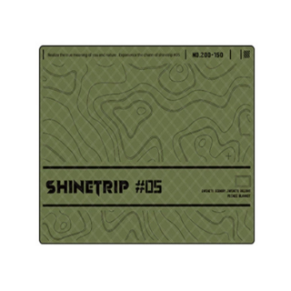 ShineTrip 山趣 等高線戰術防潮墊, 風隱綠