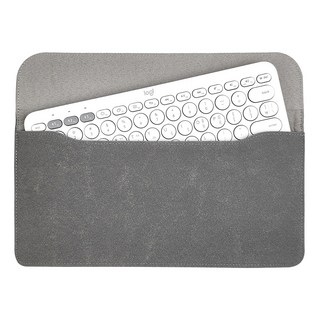 BOHO 藍牙鍵盤便攜絨面保護套 相容於羅技 K380 MX Keys Mini, 1個, 炭灰色