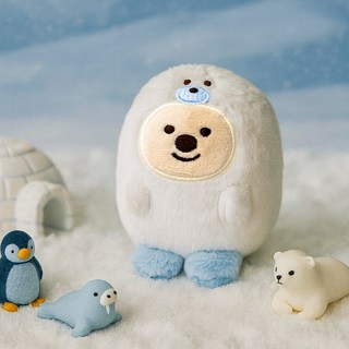 KiKi QUOKKA 南極暖暖包娃娃, 海豹Happi, 1個, 10cm
