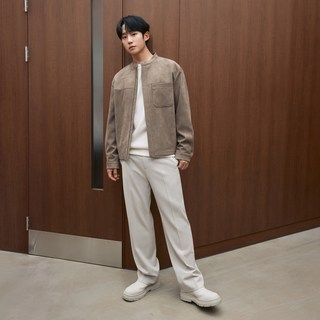 Mind Bridge 男款微寬鬆鬆緊帶休閒西裝褲 MXPT6103