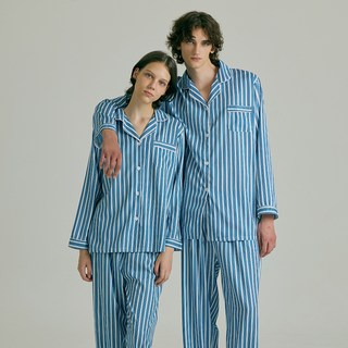 테라우드 스트라이프 긴팔 파자마 상하의 세트