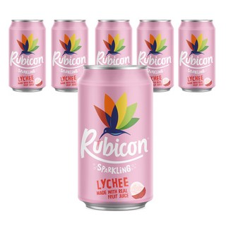 RUBICON 荔枝汽水, 330ml, 6個