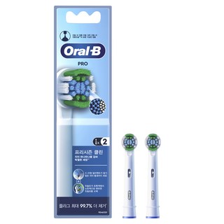 Oral-B 歐樂B Pro Preseason Clean電動牙刷替換刷頭 白色, EB20RX, 2入