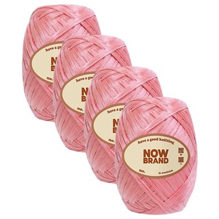 WoolClub NOWBRAND 高級拉菲草線 40g, 4個, 3號 半光