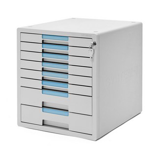Sysmax 系統附鎖文件櫃 灰色 8層