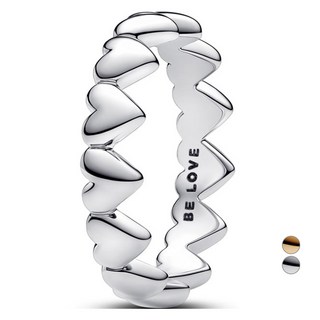 PANDORA 女款 愛心串珠戒指 193427C00