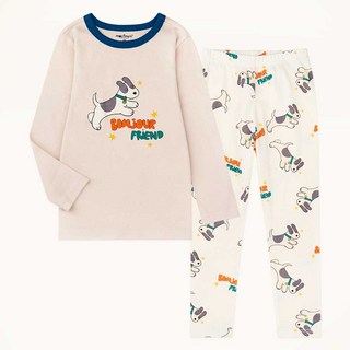 mollimelli 童款狗狗朋友長袖家居套裝