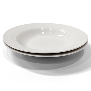 BELLOVIE 沙拉與義大利麵陶瓷圓盤, 2個, 單色