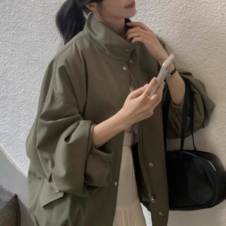 PEONIST 寬鬆版短版野戰夾克外套