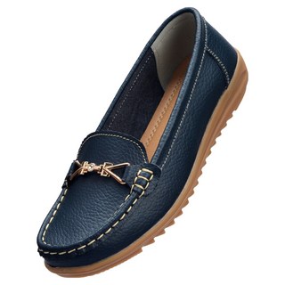 [孝親鞋] Useven 女士真皮舒適馬銜扣樂福鞋 DM1002