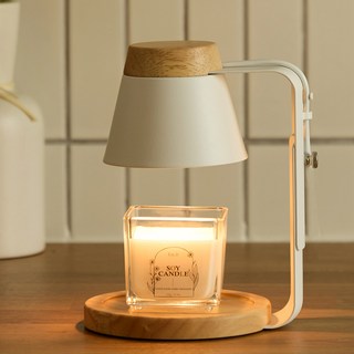 Ein.D ARBOL 大豆蠟燭 120g 融蠟燈套組, 烏木沉香, 白木色