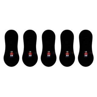 parkgoon 女款學生小熊船型襪 5雙入