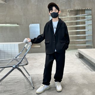 男童簡約春秋西裝褲套裝