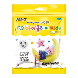 아이클레이 키즈 파우치, 흰색, 80g, 1개