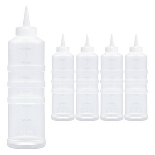 韓國製可裁剪尖嘴醬料瓶, 5個, 700ml