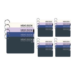 ibis PP封面單字小卡組 60頁 4款 各5入, 乳白色+紫色+海軍藍+深灰色, 1組