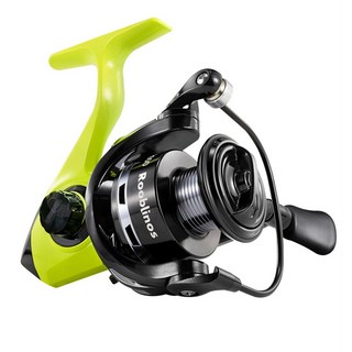 Rooblinos 超輕全金屬紡車輪捲線器 海水淡水通用 CNC海竿路亞, 黑色 + 綠色, MX7000