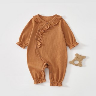 베베니즈 신생아용 러블리프릴 풀스냅 긴팔우주복