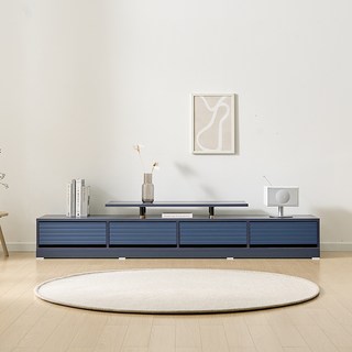 가구의정석 디케 낮은 거실장 2000 방문설치, 네이비