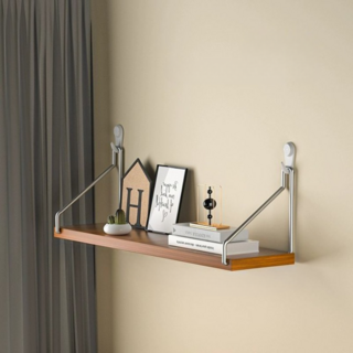 써뉴즈 다용도 우드 벽걸이 선반, 브라운, 1단