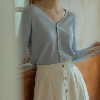 I'M MONG 女款Saffi基本款針織開襟衫