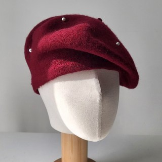 VARVISU Alpin珍珠圓形羊毛貝雷帽