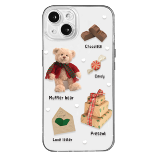 hottmall 圍巾小熊手機殼