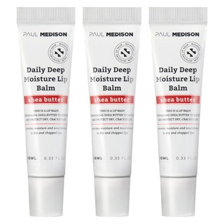 폴메디슨 데일리 딥 모이스처 시어버터 립밤, 10g, 3개, 사과향