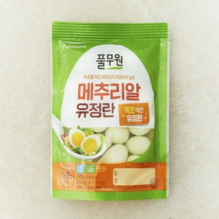 풀무원 깐 메추리알 유정란 19구, 190g, 1개