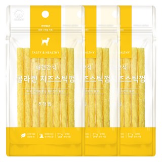 굿데이 강아지 콜라겐 스틱껌 8p, 치즈맛, 40g, 3개