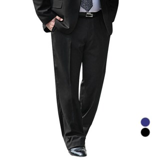 Jeje Homme 男士大尺碼霧面無褶正式西裝褲