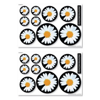 PEACEMINUSONE STEA 雛菊圖案 2組 - 可愛裝飾貼紙