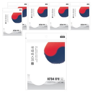KOREAMASK 防塵立體口罩 M KF94, 5片, 6包, 白色