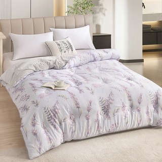 Betrise 貝翠絲 石墨烯蓄熱抗菌天絲親膚絨可水洗暖冬被, 淺茉花園