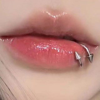 gelluna 女用 醫療鋼 螺旋圓錐 唇環