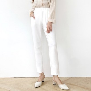 jalbba jean 女性大尺碼魔術彈力鬆緊帶西裝褲 1701