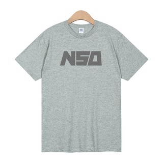 Logo 印花短袖T恤, 灰色