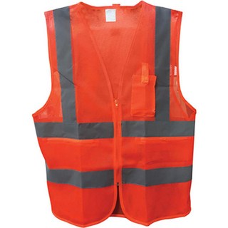 GUARDMAN 作業現場螢光安全背心 橘色, 1個