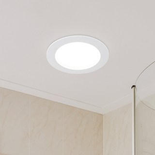 WONHA DS 拉康 浴室兩用 無頻閃 防潮 LED筒燈 10.1cm 9W, 1個, 白色(霧面) + 白光