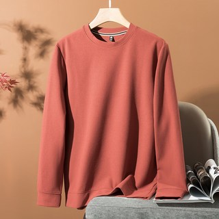 Starbean 男款圓領華夫格長袖大學T