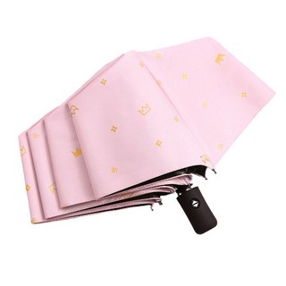 DS 燙金圖案自動三折傘