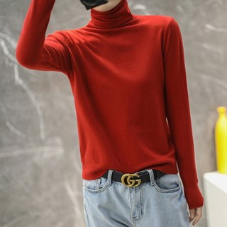 Sonio 女款日常高領長袖針織衫