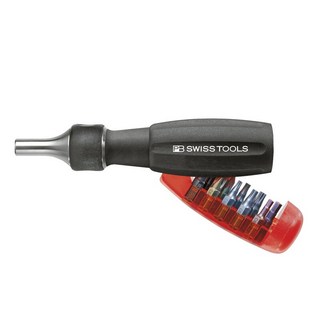 PB SWISS TOOLS 10合1棘輪起子 三段式設計 不鏽鋼磁性起子接頭, 1組