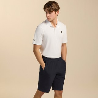 PUMA GOLF 男款聚酯彈性纖維五分褲