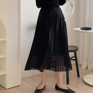 TWEE Ether鬆緊帶百褶長裙 tsk0345