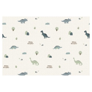 MH家居 PE兒童地墊, 恐龍樂園 白色 + 綠色