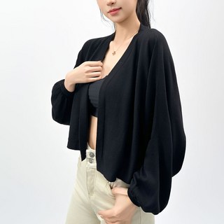 더시럽 여성용 퀸시 크롭 볼레로 여름 가디건