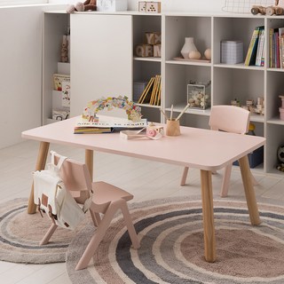 리바트 꼼므 1200 아이책상 + 의자 2p 세트 방문설치, 핑크