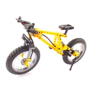 登山自行車積木拼裝模型 CBT112543, 黃色的