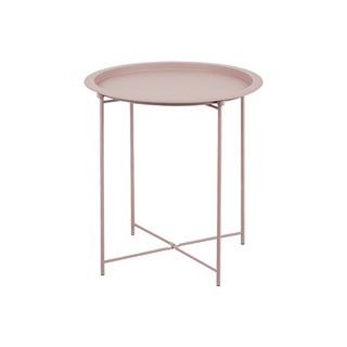 DECO TREE 高級金屬摺疊圓桌, 粉紅色